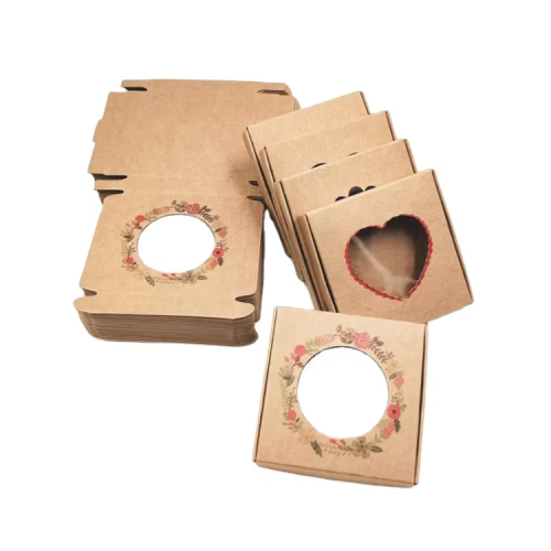 kraft paper heart box
