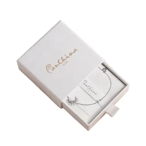 Ivory White Paper Slide Drawer Box Packaging