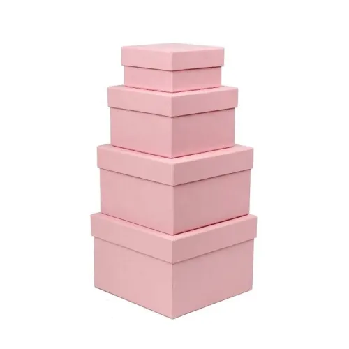 Custom Pink Lid and Base Box