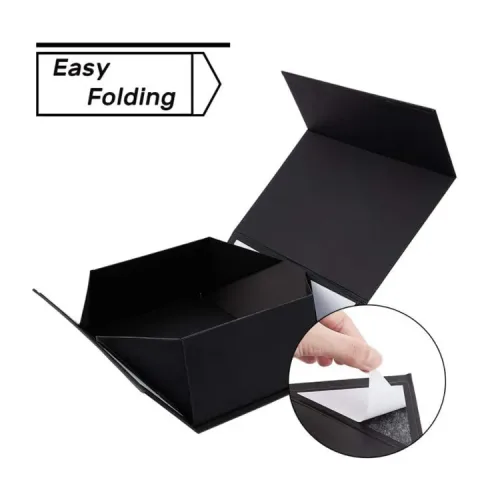 Custom Printed Black Magnetic Box